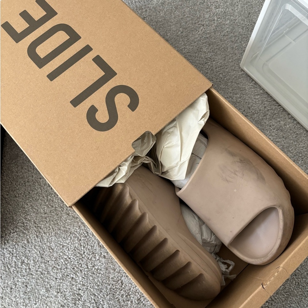 Tan Slide Sandals